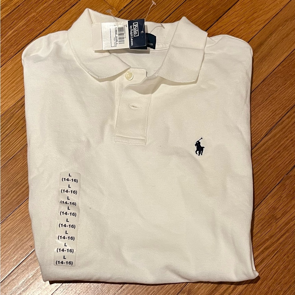 NWT white ralph Lauren polo shirt size 14-16 bundle